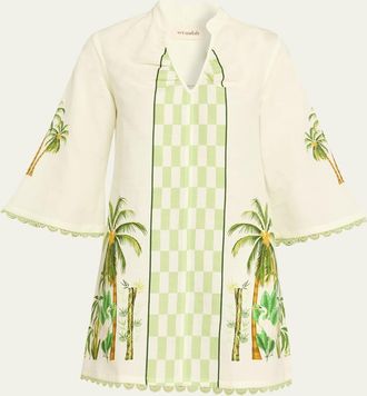 Verandah Palm Mini Dress