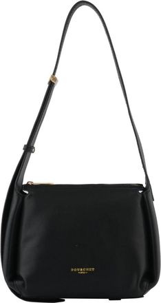 Pourchet S&eacute;vign&eacute; Small Crossbody Bag - Dames - Schoudertassen - Zwart - ONE Size - Leer - Tassen