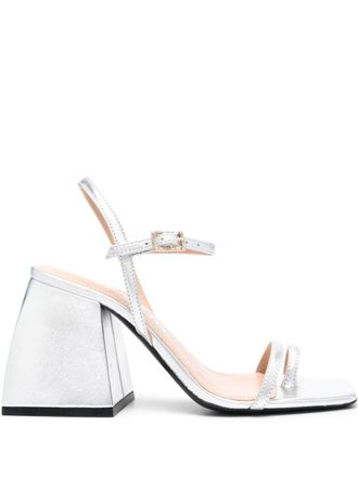 Nodaleto 90mm Sally sandals - Silver