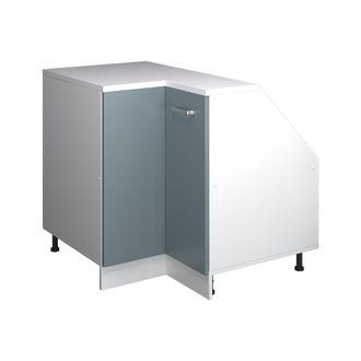 Vicco Armario Para Techo Inclinado Armario De Esquina Rion, Gris Azulado, 75.6 X 81.6 Cm Con 1 Puerta, Carcasa Del Armario 60 Cm De Profundidad, Vicco