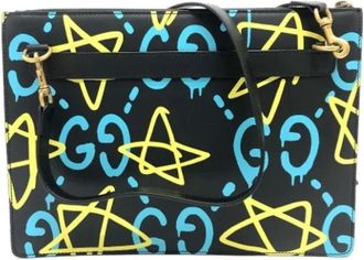 Gucci Pre-owned Cross Body Bags, female, Black, Size: ONE SIZE Pre-owned Leather gucci-bags