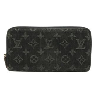 Louis Vuitton Pre-owned Wallets, female, Black, Size: ONE SIZE Pre-owned Monogram Denim Long Wallet