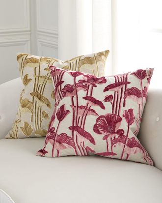 D.V. Kap Home Vanity Poppy Decorative Pillow, 24 Square