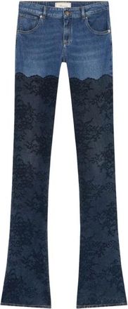 Blumarine Jeans con pizzo - - Jeans - Donna - Blu - 2XS