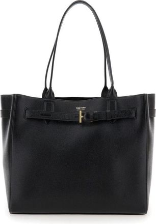 Tom Ford Audrey Medium Tote - Dames - Shoppers - Zwart - ONE Size - Leer - Tassen