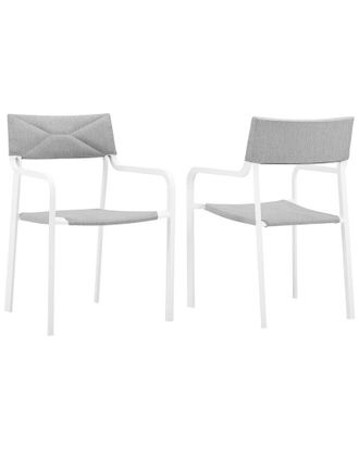 ModWay Raleigh Set Of 2 Outdoor Patio Aluminum Armchair