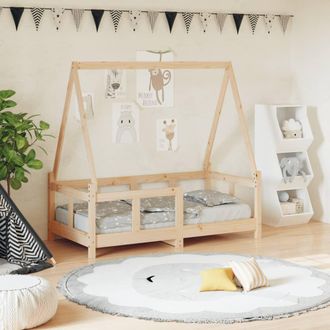 vidaXL Estructura De Cama Para Ni&ntilde;os Madera Maciza De Pino 70x140 Cm Vidaxl