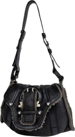 Ferragamo Pre-owned Shoulder Bags, female, Black, Size: ONE SIZE Pre-owned Shoulder Bag