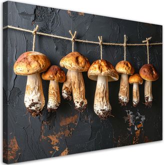 Feeby Cuadro Sobre Lienzo, Setas Porcini Secas, 120x80