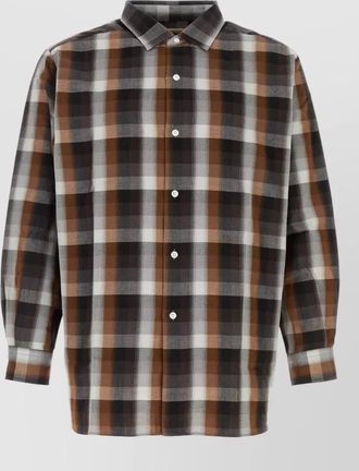 Nanam&iacute;ca embroidered cotton blend oversize shirt