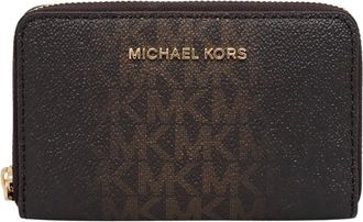 Michael Kors Ritsportefeuille - Dames - Accessoires - Bruin - Maat: ONE Size Leer