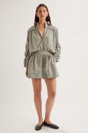 Merlette Julian Top in Cedar Stripe at Nordstrom, Size Xx-Small