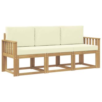 vidaXL Conjunto De Sof&aacute;s De Exterior 3 Pcs Vidaxl