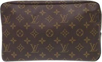 Louis Vuitton Pre-owned Clutches, female, Brown, Size: ONE SIZE Pre-owned Trousse Toilette 28