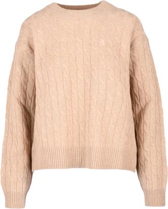 Ballantyne Wollen Trui Ronde Hals Pullover - Dames - Ronde hals truien - Beige - S - Wol - Truien & Vesten