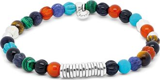 Tateossian Mens Classic Discs Beaded Bracelet in Multicolor at Nordstrom, Size Medium
