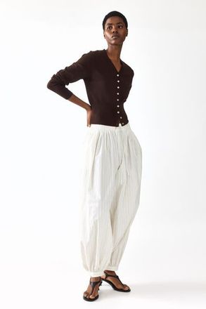 H&M Fine-knit cardigan in Dark Brown at Nordstrom, Size Medium