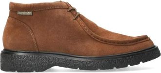 Mephisto Klassieke Evrard Enkellaars - Heren - Veterlaarzen - Bruin - 40 EU - Su&egrave;de - Schoenen