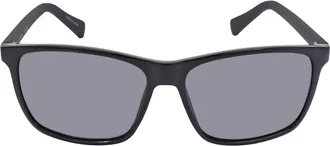 Calvin Klein Grey Rectangular Mens Sunglasses CK19568S 001 58