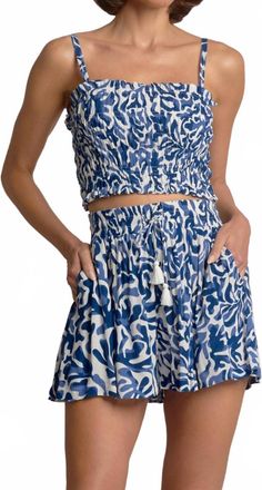 Elan Coralina Shorts In Blue