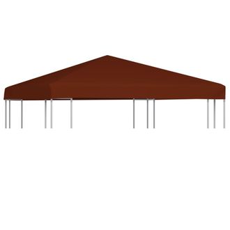 vidaXL Toldo De Cenador Terracota 310 G/m&sup2; 3x3 M Vidaxl Marr&oacute;n