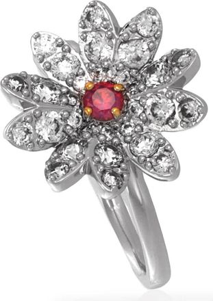 Swarovski Eternal Flower Mixed Metal Ring, Size 55 (US 6.75)