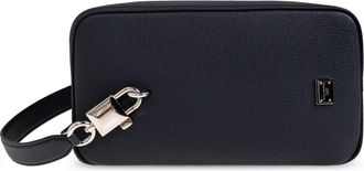 Dolce & Gabbana Lock Kalfsleren Handtas - Heren - Clutches - Blauw - ONE Size - Katoen - Tassen