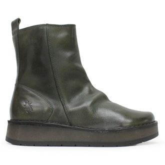 FLY London RENO053FLY Rug Leather Womens Ankle Boots - Diesel - Size:UK 6