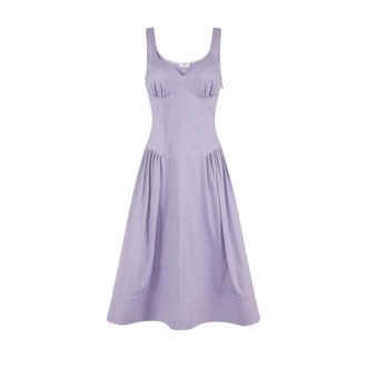 Elisabetta Franchi Dames, Jurken, Paars, Maat: L Katoen