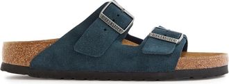 Birkenstock Arizona Suede Sliders - Navy - 38 (IT38/ UK5)