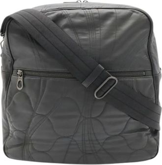 Bottega Veneta Pre-owned Quilted Shoulder Bag - Heren - Vintage Schoudertas - Grijs - ONE Size - Leer - Vintage