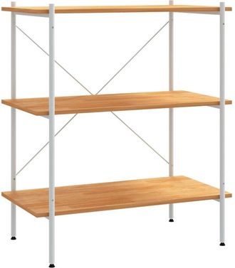 vidaXL Estantería de 3 niveles blanco y roble 80x40x92 cm Vidaxl