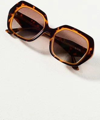 I-SEA Colorblock Geo Retro Sunglasses