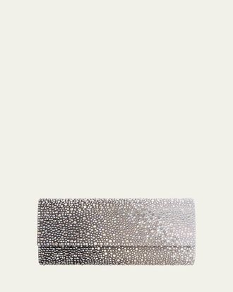 Judith Leiber Perry Ombre Crystal Flap Clutch Bag