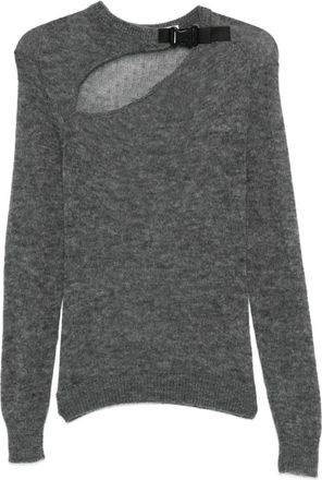 Coperni Maglione con fibbia e dettaglio cut-out - Grigio