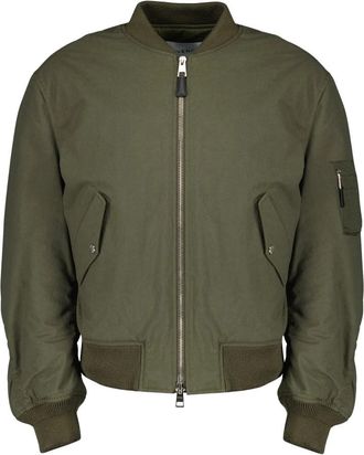 Givenchy Bomber Couture Seam Jacket - Heren - Bomber jackets - Groen - M - Katoen - Jassen