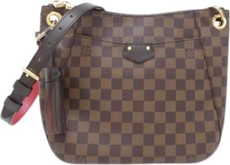 Louis Vuitton Pre-owned Damier Ebene Shoulder Bag - Dames - Vintage Schoudertas - Bruin - ONE Size - Vintage