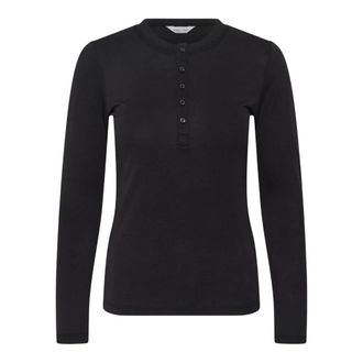 Part Two NemajasPW Long Sleeve Top - Dames - Tops - Zwart - Maat: L Modal