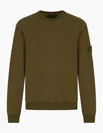 Stone Island Mens Ghost 6100069 Sweatshirt Green - Size: 42