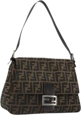 Fendi Pre-owned Vintage Zucca Canvas Shoulder Bag - - Pre-owned - Donna - Marrone - ONE SIZE