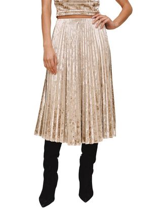 Bella Dahl Clean Waist Pleated Skirt