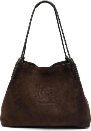 Etro Medium Libra Tote Bag - Dames - Shoppers - Bruin - ONE Size - Leer - Tassen