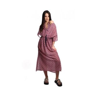 Moschino Kleedjes, Dames, Veelkleurig, S, Katoen, Cover-Up V2A2606 - 9511