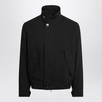 Ami Black zip-up wool jacket
