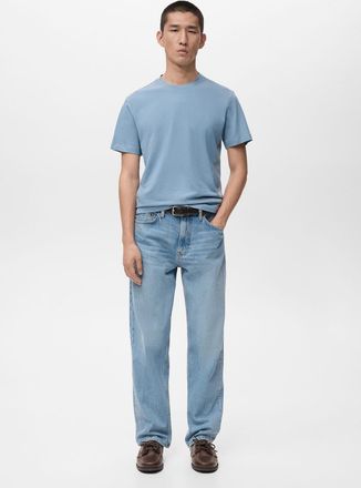 Mango Maglietta cherloh-h celeste - Uomo - XXL - MANGO MAN