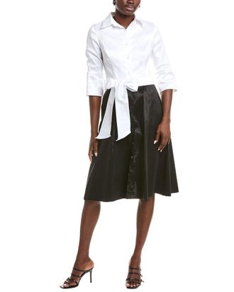 Rene Ruiz Colorblock Shirtdress