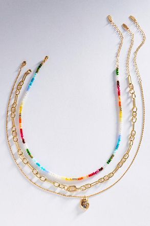 Anthropologie Shades of Sea Layering Necklaces