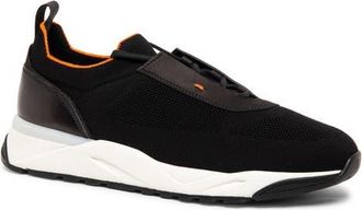 Santoni Flin Sneaker in N01 - Black at Nordstrom, Size 10.5