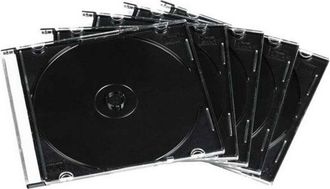 Hama 51269 Custodia dvd Slim, 50 Pezzi, Trasparente - Hama