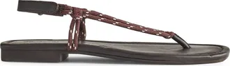 Madewell The Aliyah Paracord Thong Sandal in Dark Carob at Nordstrom, Size 7.5